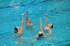 Artistic Swim vs TWC  Wheaton College Artistic Swimming vs Texas Women’s College. - Photo By: KEITH NORDSTROM : Wheaton, Artistic Swimming